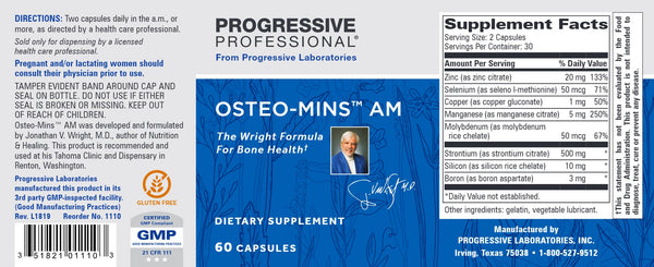 Progressive Labs, Osteo-Mins AM, 60 Capsules