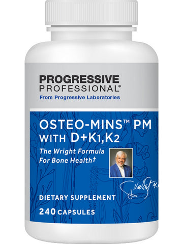 Progressive Labs, Osteo-Mins PM with D + K1, K2, 240 Capsules