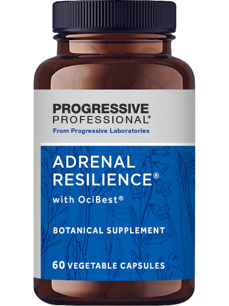 Progressive Labs, Adrenal Resilience with OciBest and RhodioLife, 60 Vegetable Capsules
