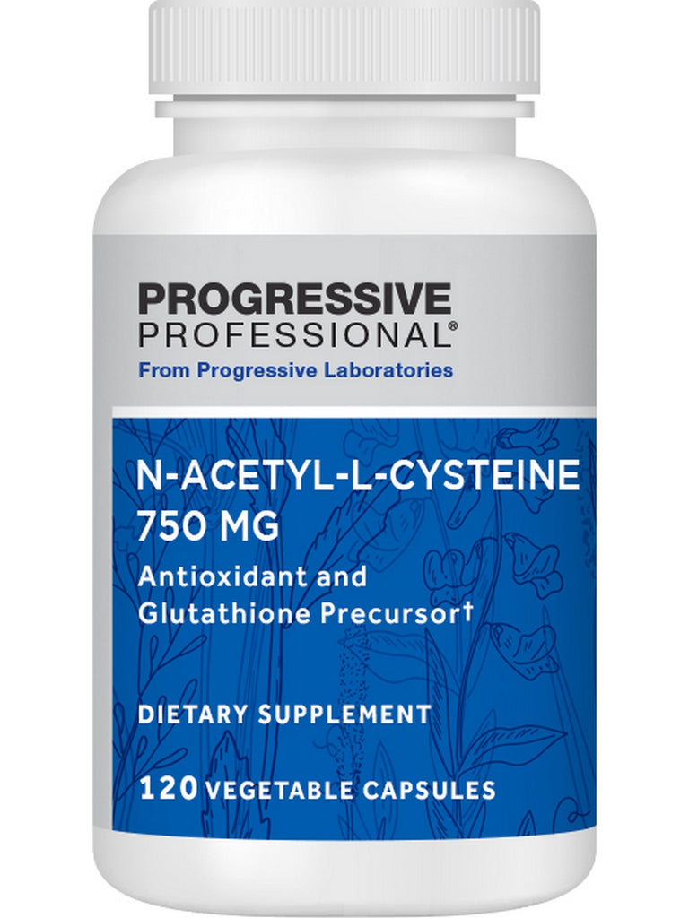 Progressive Labs, N-Acetyl-L-Cysteine, 750 mg, 120 Vegetable Capsules