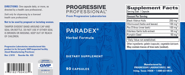 Progressive Labs, Paradex, 90 Capsules