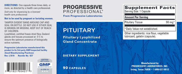 Progressive Labs, Pituitary, 90 Capsules