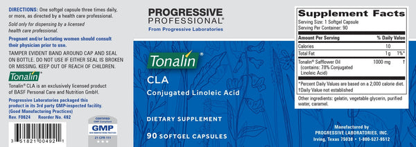 Progressive Labs, Tonalin CLA, 90 Softgel Capsules