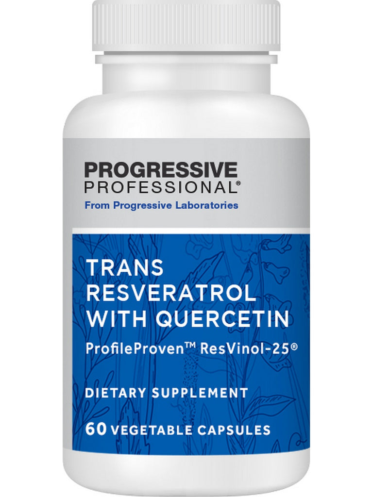 Progressive Labs, Trans Resveratrol with Quercetin, 60 Vegetable Capsules