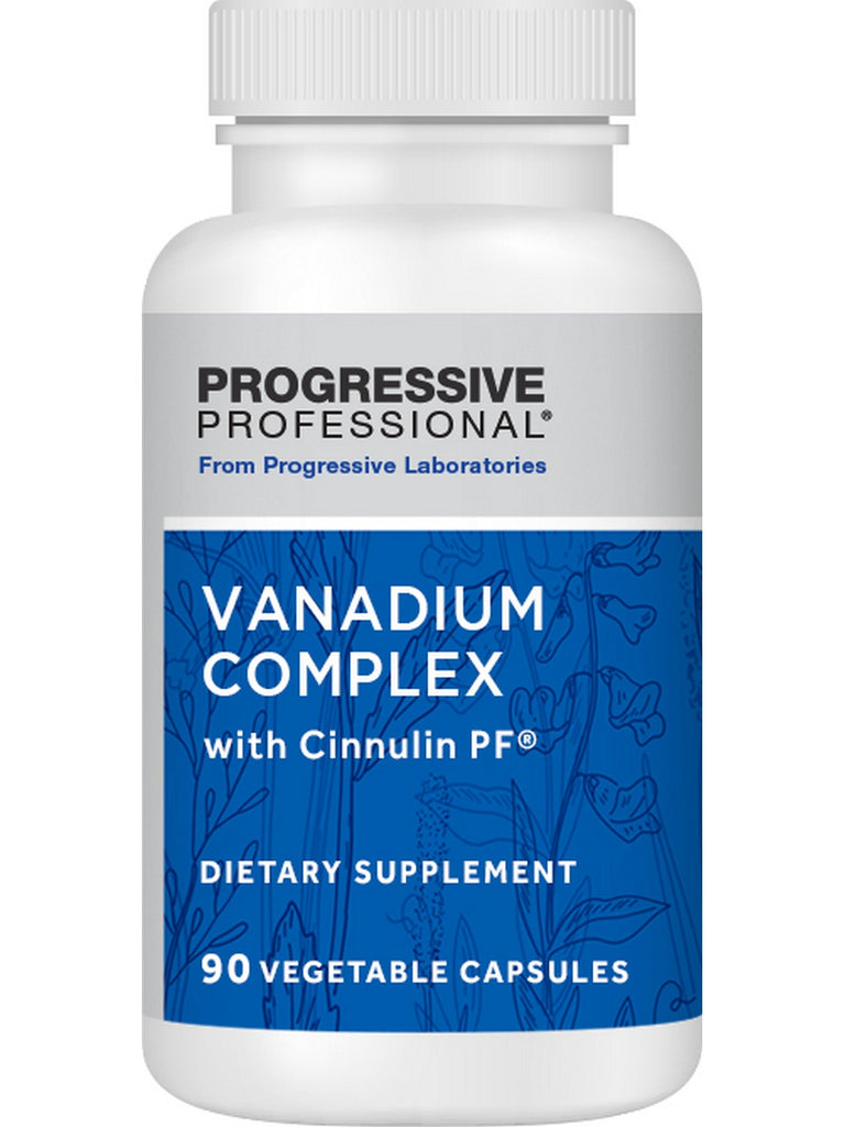 Progressive Labs, Vanadium Complex with Cinnulin PF, 90 Vegetable Capsules