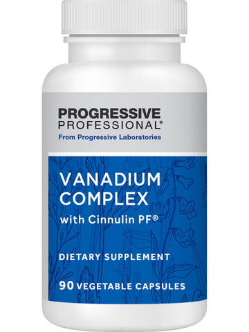 Progressive Labs, Vanadium Complex with Cinnulin PF, 90 Vegetable Capsules