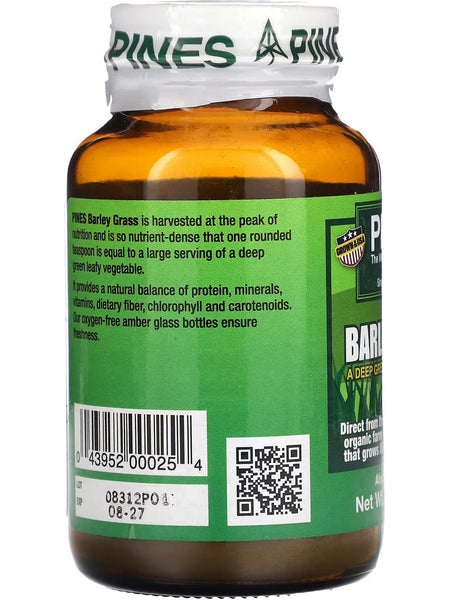 PINES Wheat Grass, Barley Grass Powder, 3.5 oz