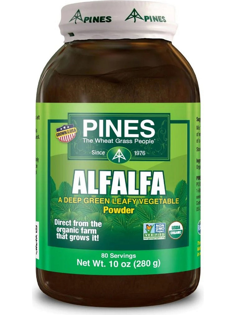 PINES Wheat Grass, Alfalfa Powder, 10 oz