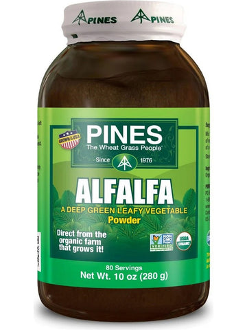 PINES Wheat Grass, Alfalfa Powder, 10 oz