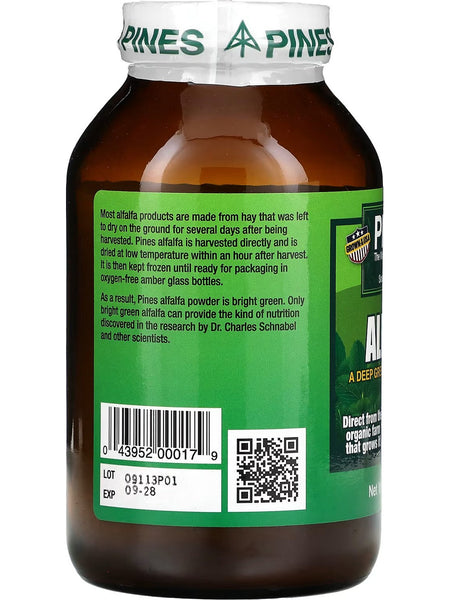 PINES Wheat Grass, Alfalfa Powder, 10 oz