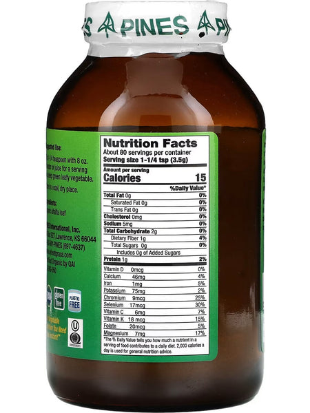 PINES Wheat Grass, Alfalfa Powder, 10 oz