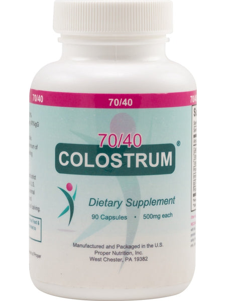Proper Nutrition, Colostrum 70/40, 90 Capsules