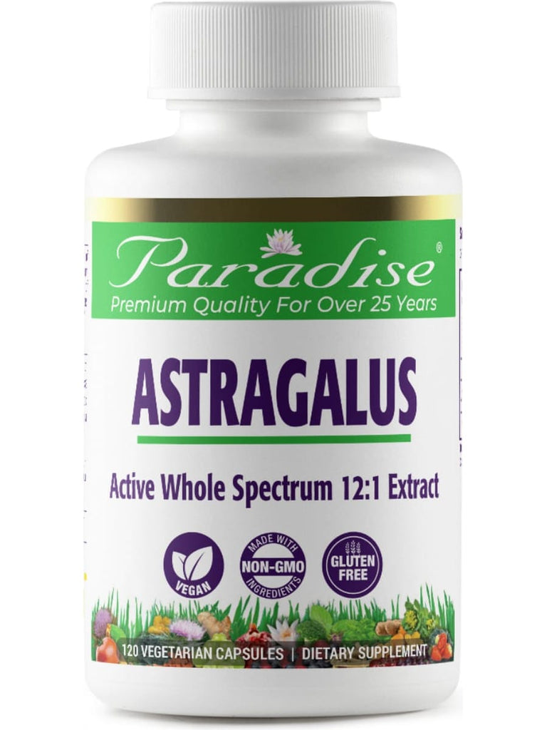 Paradise Herbs, Astragalus, 120 vegetarian capsules