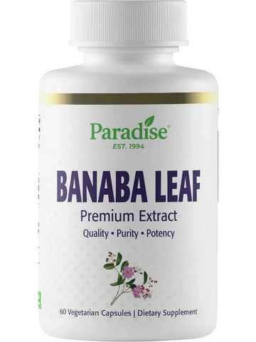 Paradise Herbs, Banaba leaf, 60 Vegetarian Capsules