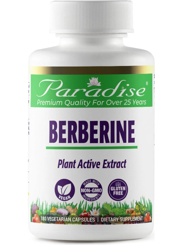 Paradise Herbs, Berberine, 180 vegetarian capsules