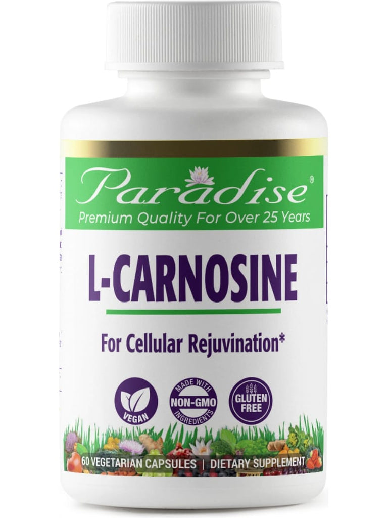 Paradise Herbs, L-Carnosine, 60 vegetarian capsules