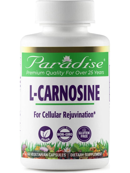 Paradise Herbs, L-Carnosine, 60 vegetarian capsules