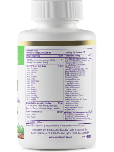 Paradise Herbs, Earths Blend, Quercetin, 90 vegetarian capsules