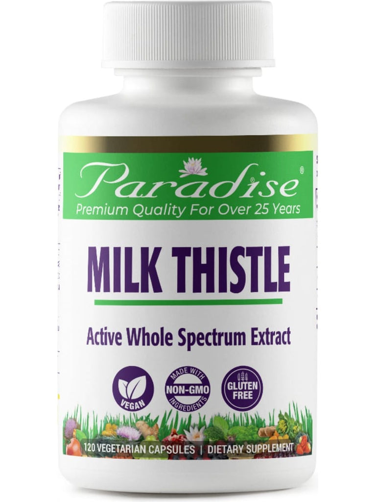 Paradise Herbs, Milk Thistle, 120 vegetarian capsules