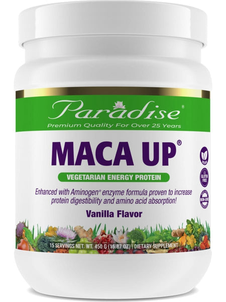 Paradise Herbs, Maca Up, Vanilla, 450g (15.87 oz), 15 servings