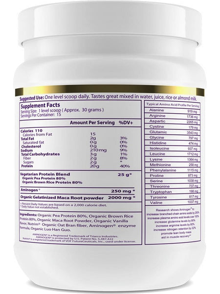 Paradise Herbs, Maca Up, Vanilla, 450g (15.87 oz), 15 servings