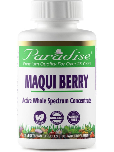 Paradise Herbs, Maqui Berry, Organic, 60 vegetarian capsules