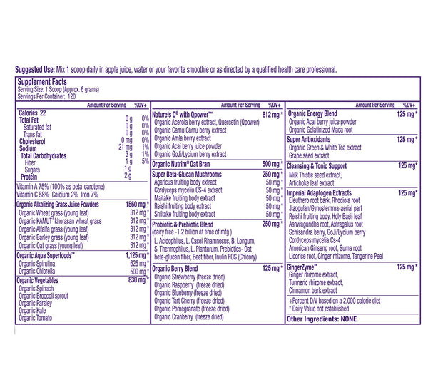 Paradise Herbs, ORAC Energy Greens, 728g (25.6oz), 120 serving