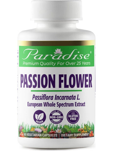 Paradise Herbs, Passion Flower, 60 vegetarian capsules