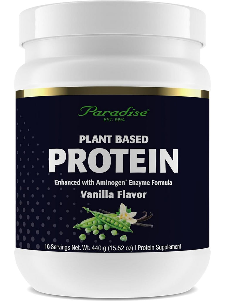 Paradise Herbs, Plant Based Protein, Vanilla, 440 g