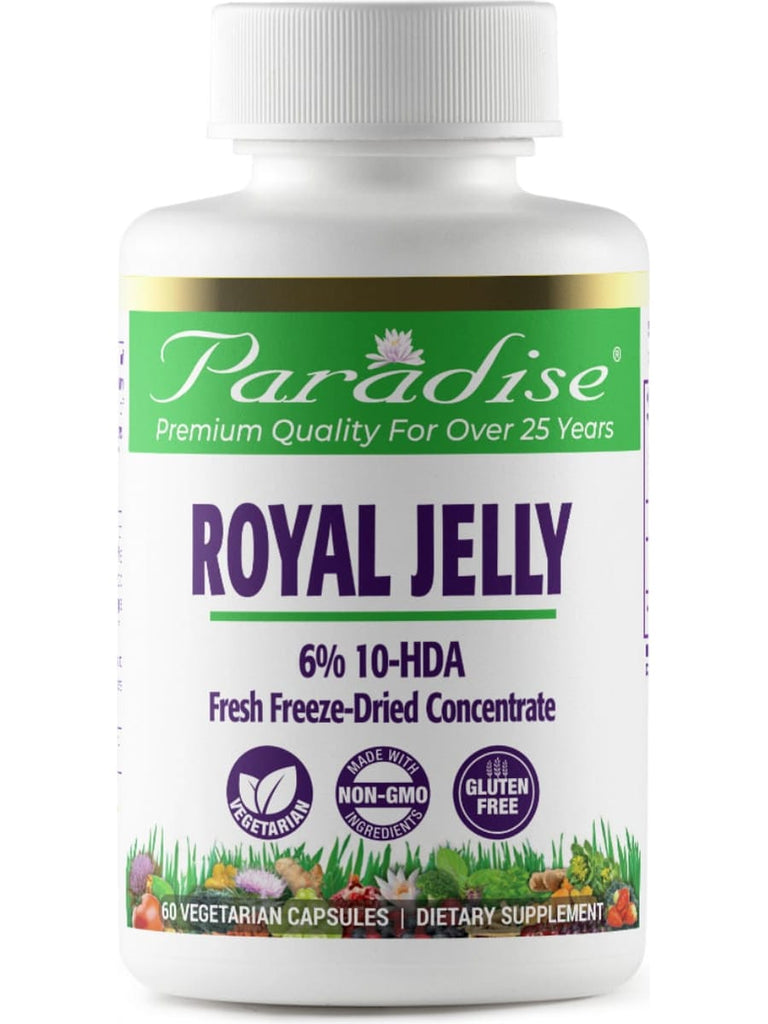 Paradise Herbs, Royal Jelly, 60 vegetarian capsules