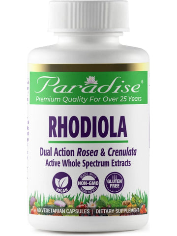Paradise Herbs, Rhodiola, 60 vegetarian capsules