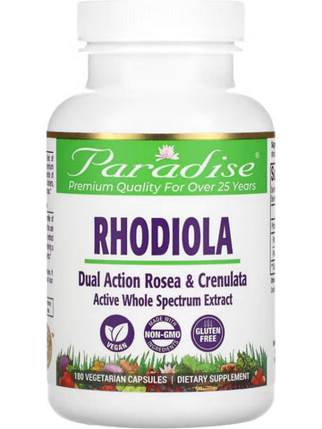 Paradise Herbs, Rhodiola, 180 vegetarian capsules