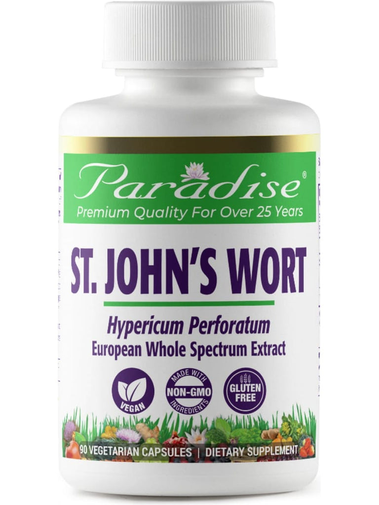 Paradise Herbs, St. John's Wort, 90 vegetarian capsules