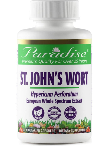 Paradise Herbs, St. John's Wort, 90 vegetarian capsules