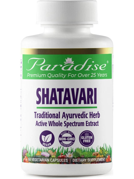 Paradise Herbs, Shatavari, Organic, 60 vegetarian capsules