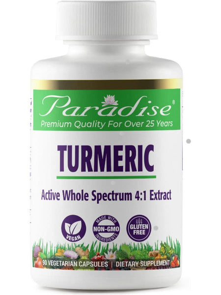 Paradise Herbs, Turmeric, Organic, 500mg, 90 vegetarian capsules