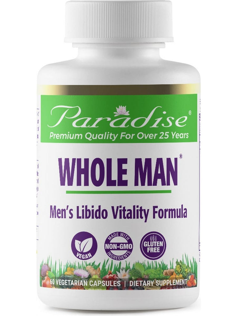 Paradise Herbs, Whole Man, 60 vegetarian capsules