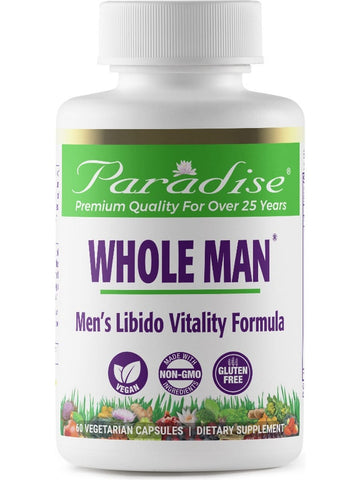 Paradise Herbs, Whole Man, 60 vegetarian capsules