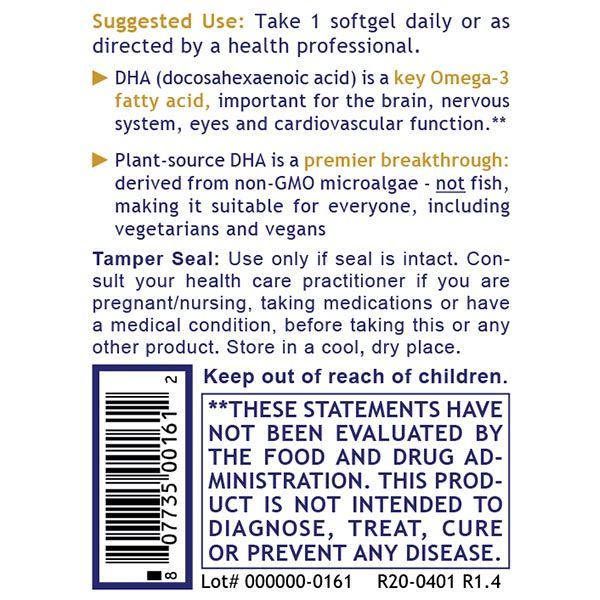 Premier Research Labs, Premier DHA, 60 Vegetarian Softgels