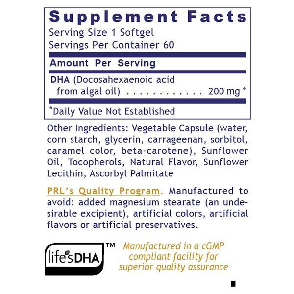 Premier Research Labs, Premier DHA, 60 Vegetarian Softgels