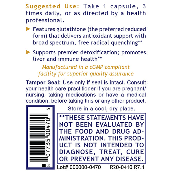 Premier Research Labs, Premier Glutathione Complex, 60 Vegetarian Capsules