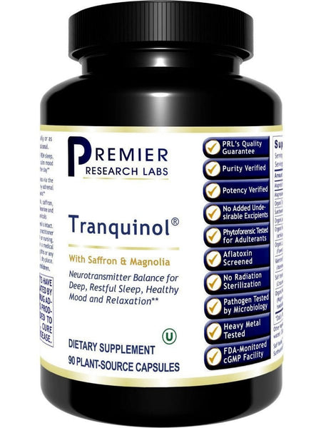 Premier Research Labs, Tranquinol, 90 Plant-Source Capsules