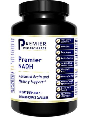 Premier Research Labs, Premier NADH, 30 Plant-Source Capsules