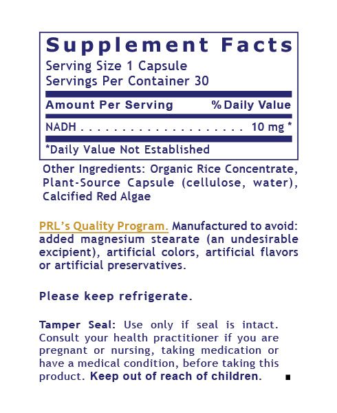 Premier Research Labs, Premier NADH, 30 Plant-Source Capsules