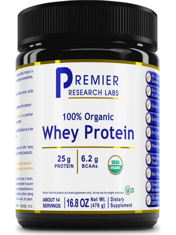 Premier Research Labs, 100% Organic Whey Protein, 16.8 oz