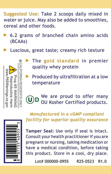 Premier Research Labs, 100% Organic Whey Protein, 16.8 oz