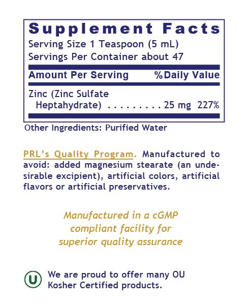 Premier Research Labs, Liquid Zinc Ultra, 8 fl oz