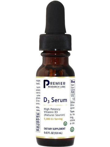 Premier Research Labs, D3 Serum, 5,000 IU, 0.43 fl oz