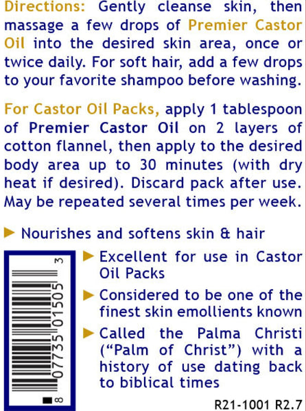 Premier Research Labs, Premier Organic Castor Oil, 8 fl oz