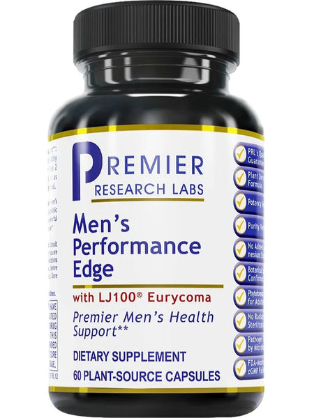 Premier Research Labs, Mens Performance Edge, 60 Plant-Source Capsules